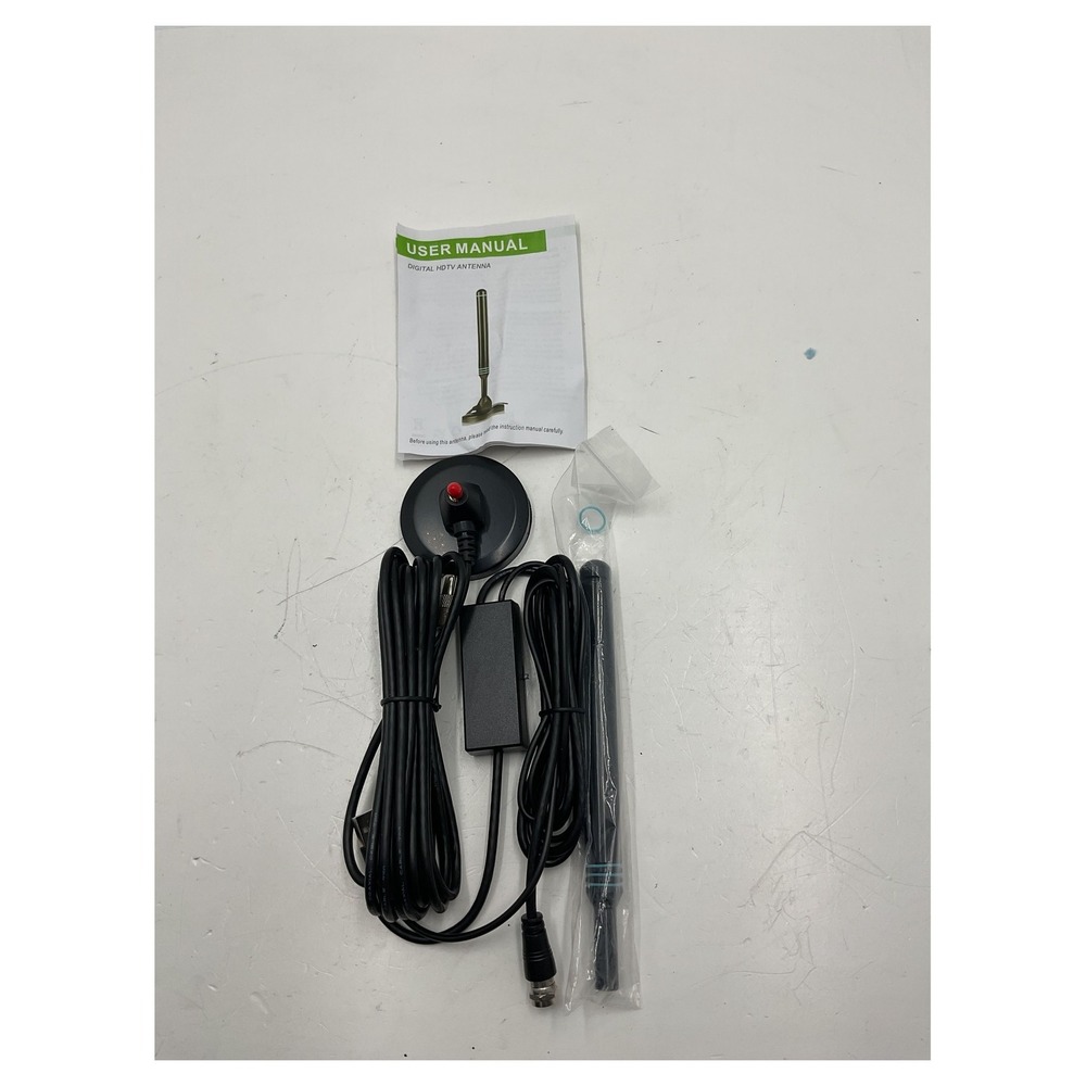 Digital HDTV Indoor Antenna Amplified Magnetic Base Signal Booster 4K 1080p